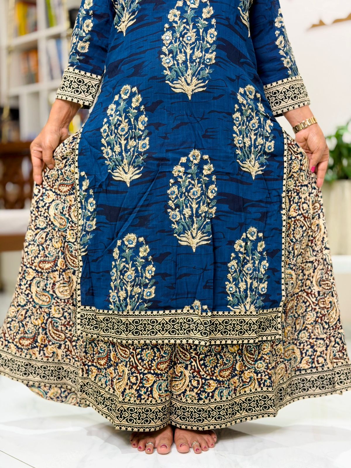 Kalamkari Long One Piece Cotton - Image 3